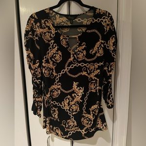 Women’s blouse like new Michael Kors style gold chains
